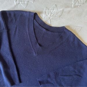 Navy knit sweater